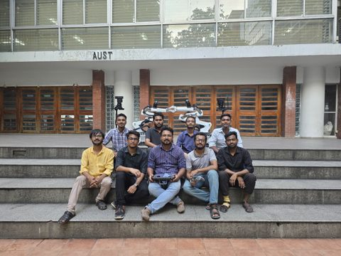 With the robotics engineering team